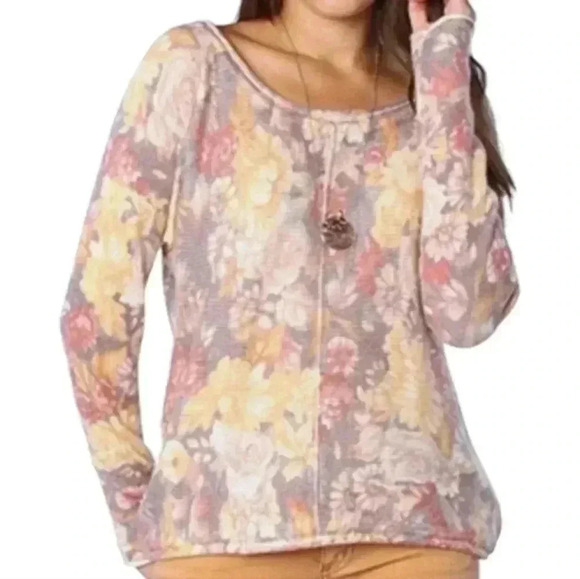Free People Sweater Women Small Flower Bomb Pullover Wool Angora Boho Fairy Y2K - Picture 1 of 16